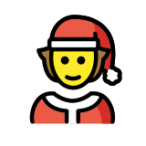 Cinsiyet belirtmeyen noel karakteri - OpenMoji