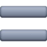 Kalın eşittir işareti - Facebook