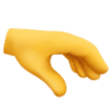 Avuç içi aşağı bakan el - Facebook