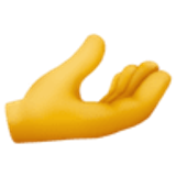 Avuç içi yukarı bakan el - Facebook