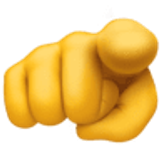 Karşıyı işaret eden işaret parmağı - Facebook