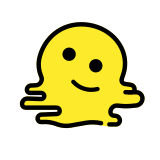 Eriyen yüz - OpenMoji