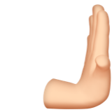 sağa iten el: açık cilt tonu