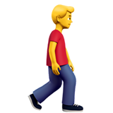 yürüyen erkek: sağa dönük