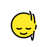 Dikey olarak sallanan yüz - OpenMoji