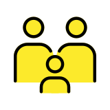 Aile: yetişkin, yetişkin, çocuk - OpenMoji
