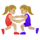 güreş yapan kadın: orta açık cilt tonu