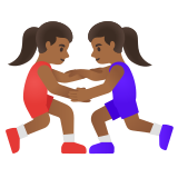 güreş yapan kadın: orta koyu cilt tonu