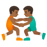 güreş yapan erkek: orta koyu cilt tonu