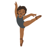 bale dansçısı: orta koyu cilt tonu