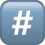 Hashtag emoji