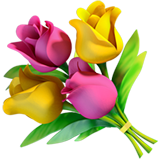 Çiçek buketi emoji