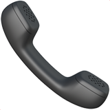 Eski telefon alıcısı emoji