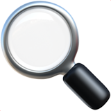 Büyüteç sola bakacak şekilde