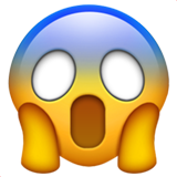 Korkudan donduran emoji