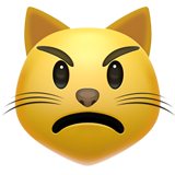 Asık suratlı kedi emoji