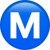 Daire içinde M harfı