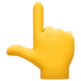 Elinin tersiyle yukarıyı gösteren işaret parmağı - Facebook