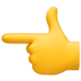 Elinin tersiyle solu gösteren işaret parmağı - Facebook