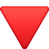 Aşağı bakan kırmızı üçgen - Facebook