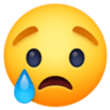 Ağlayan yüz - Facebook