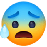 Terli ve endişeli yüz - Facebook