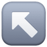 Sol yukarı ok - Facebook