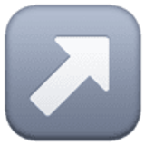 Sağ yukarı ok - Facebook