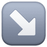 Sağ aşağı ok - Facebook