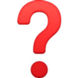 Kırmızı soru işareti - Facebook