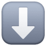 Aşağı ok - Facebook