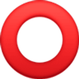 Kalın kırmızı çember - Facebook