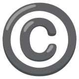 Telif hakkı işareti - Noto Color Emoji