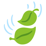 Rüzgardaki yaprak - Noto Color Emoji