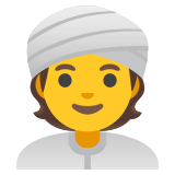 Sarıklı kişi - Noto Color Emoji
