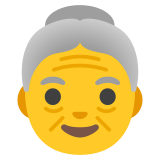 Yaşlı kadın - Noto Color Emoji