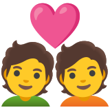 Kalpli çift - Noto Color Emoji
