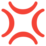 Öfke simgesi - Noto Color Emoji