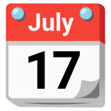 Koparmalı takvim - Noto Color Emoji