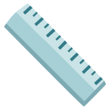 Düz cetvel - Noto Color Emoji