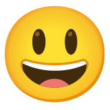 Ağzı açık sırıtma - Noto Color Emoji
