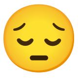 Düşünceli yüz - Noto Color Emoji