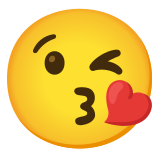 Öpücük gönderen yüz - Noto Color Emoji