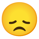 Memnuniyetsiz yüz - Noto Color Emoji