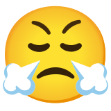 Burnundan soluyan yüz - Noto Color Emoji