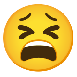 Yorgun yüz - Noto Color Emoji