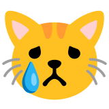 Ağlayan kedi - Noto Color Emoji