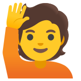 Elini kaldırma - Noto Color Emoji