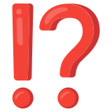 Ünlemli soru işareti - Noto Color Emoji