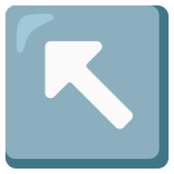 Sol yukarı ok - Noto Color Emoji